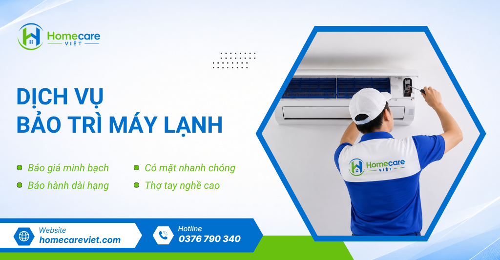 Dịch vụ bảo trì máy lạnh tại Homecare Việt