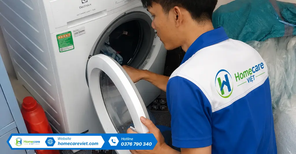 Giới thiệu dịch vụ vệ sinh máy giặt tại Homecare Việt
