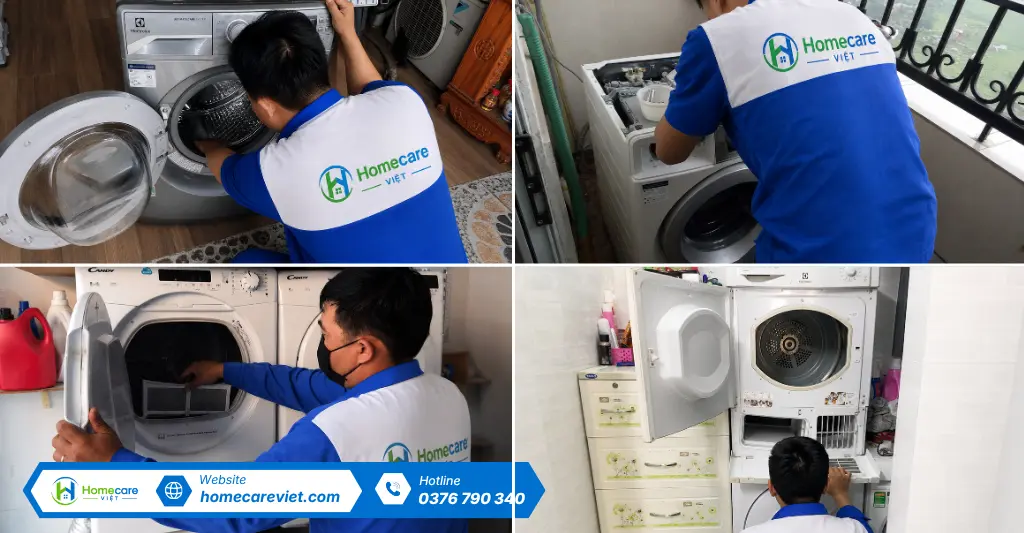 Lý do nhiều khách hàng lựa chọn Homecare Việt khi cần sửa máy giặt