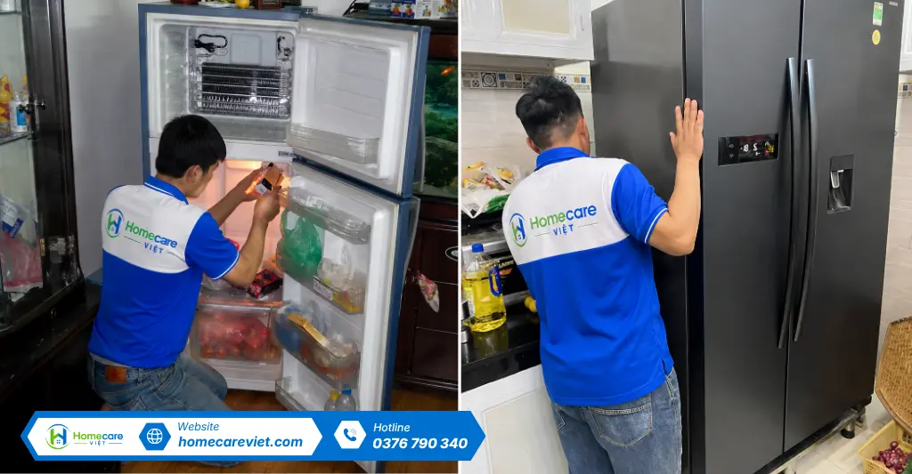 Quy trình sửa tủ lạnh chuyên nghiệp tại Homecare Việt