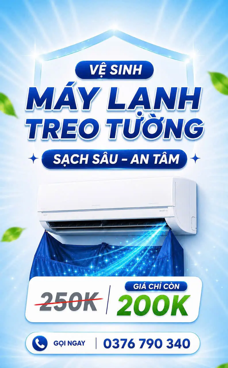 Bảng giá vệ sinh máy lạnh treo tường