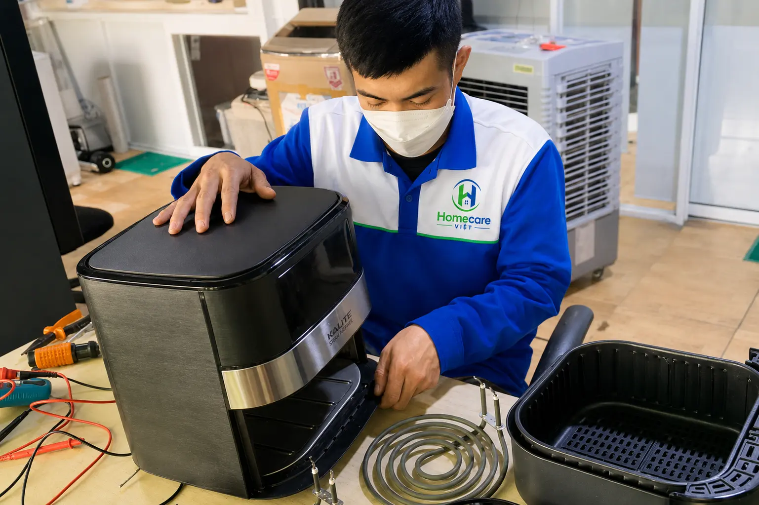 Sửa nồi chiên không dầu