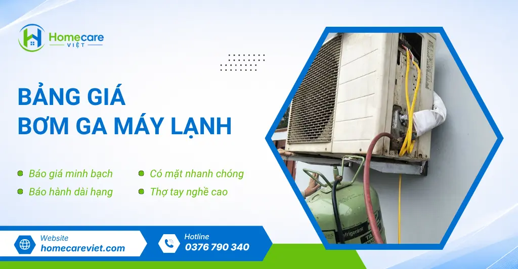Bảng giá bơm ga máy lạnh
