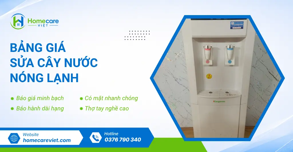 Bảng giá sửa cây nước nóng lạnh
