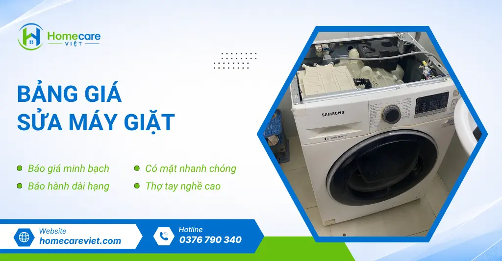 Bảng giá sửa máy giặt