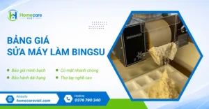 Bảng giá sửa máy làm bingsu