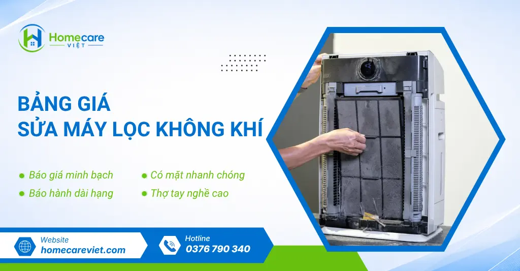 Bảng giá sửa máy lọc không khí
