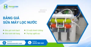 Bảng giá sửa máy lọc nước