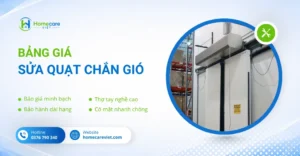 Bảng giá sửa quạt chắn gió