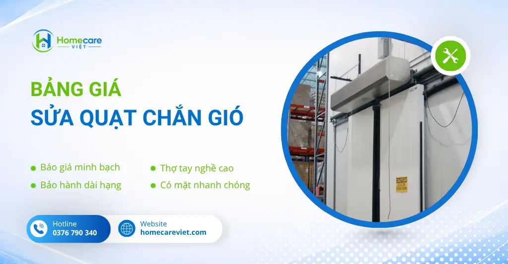 Bảng giá sửa quạt chắn gió
