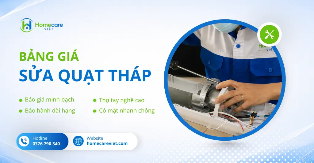 Bảng giá sửa quạt tháp