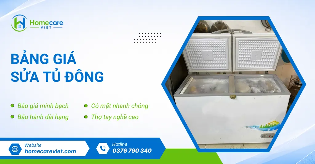 Bảng giá sửa tủ đông