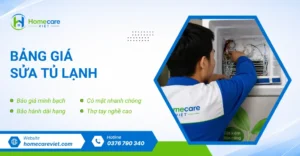 Bảng giá sửa tủ lạnh