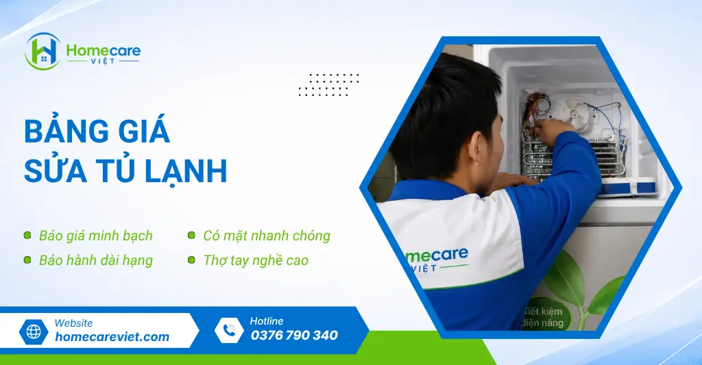 Bảng giá sửa tủ lạnh