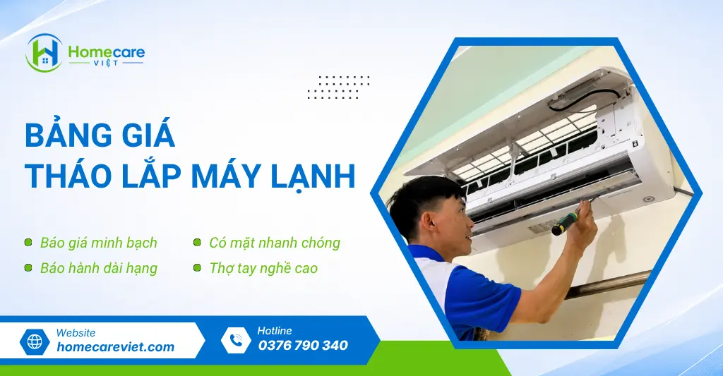 Bảng giá tháo lắp máy lạnh