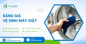 Bảng giá vệ sinh máy giặt