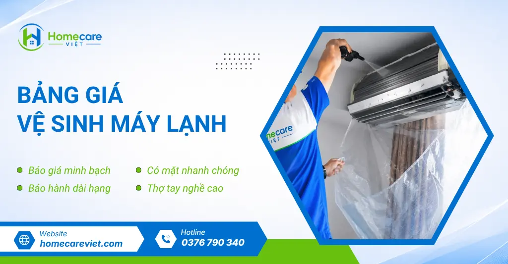 Bảng giá vệ sinh máy lạnh