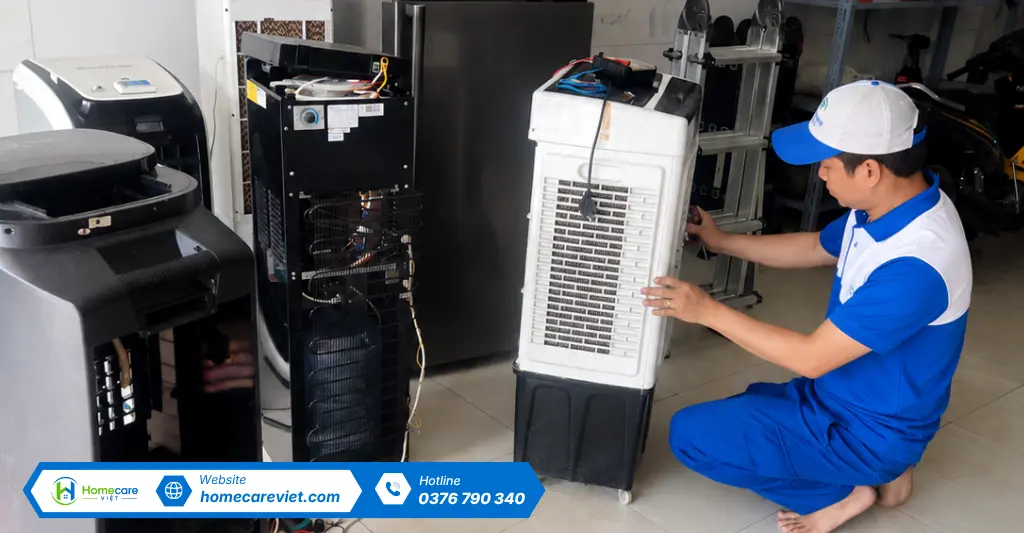 Giới thiệu dịch vụ sửa quạt hơi nước tại Homecare Việt