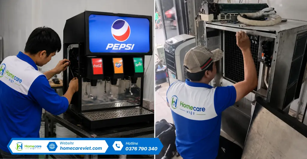 Quy trình sửa máy làm soda chuyên nghiệp tại Homecare Việt