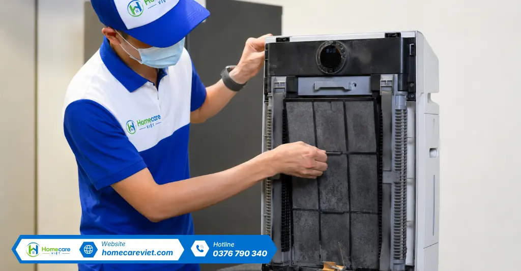Sửa máy lọc không khí báo chỉ số bụi cao tại Quận 10