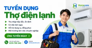 Tuyển thợ điện lạnh