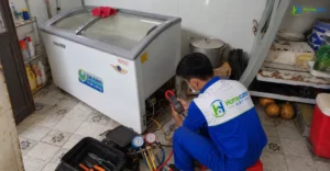 Công trình sửa tủ đông tại quán cà phê Quận 1