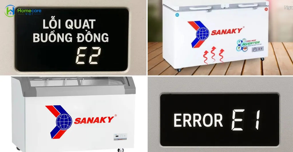 Hướng dẫn kiểm tra và khắc phục lỗi tủ đông Sanaky