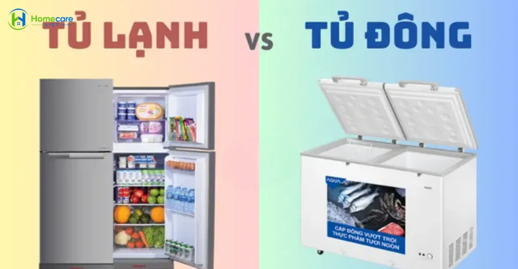 So sánh tủ lạnh và tủ đông theo các tiêu chí quan trọng