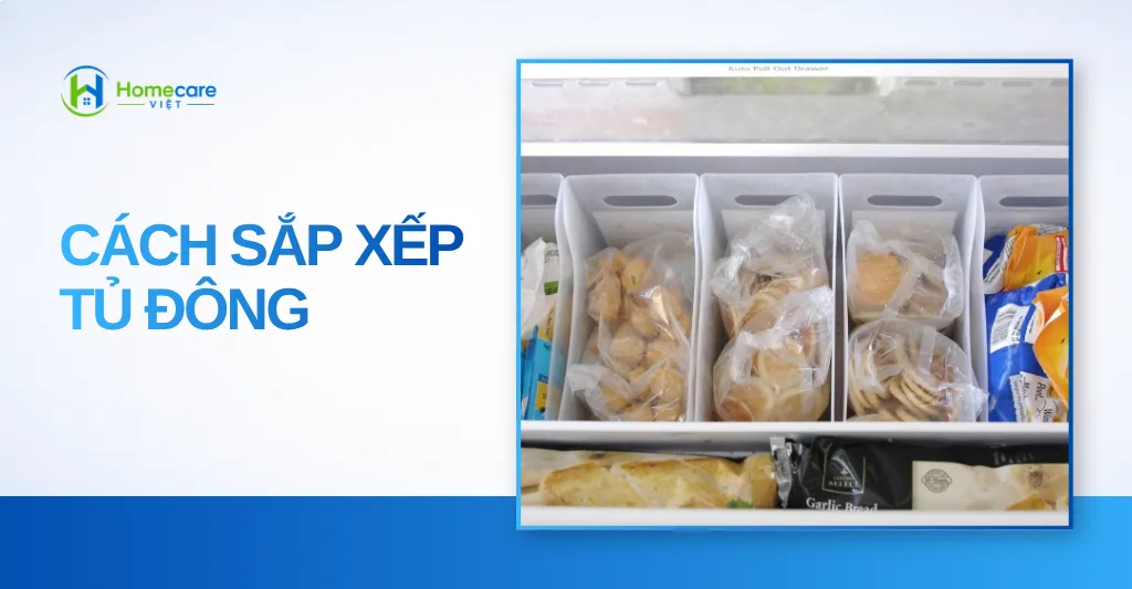 cách sắp xếp tủ đông