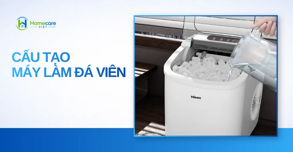 cấu tạo máy làm đá viên