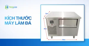 kích thước máy làm đá