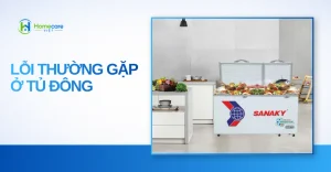 lỗi thường gặp ở tủ đông
