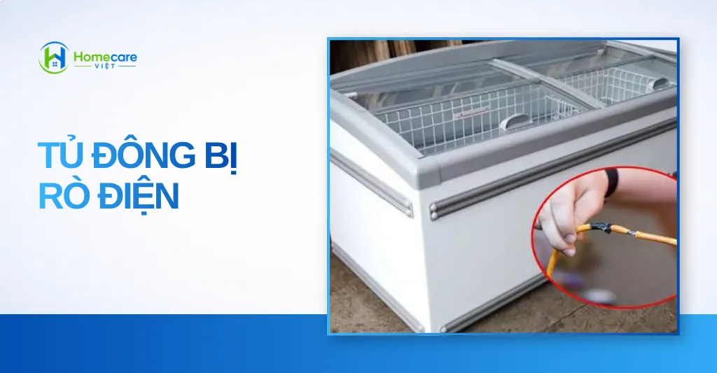 tủ đông bị rò điện